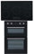 SIA 60cm DO102 Built In Double Electric True Fan Oven & INDH90Bl 90cm Touch Control 5 Zone Induction Hob With Child Lock