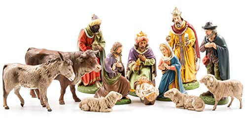 Marolin Krippenfiguren Set mit 12 Figuren, zu 17cm Figuren