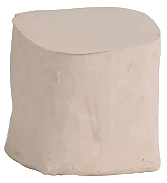 Deouss Mid to High Fire White Stoneware Clay for Pottery; Cone 5-7; 5 lbs; Ideal for Wheel Throwing, Hand Building, Sculpting; Great for All Skill Levels; Whiteware Clay