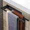 Gsocel Toallero Adhesivo Doble Barra Toalleros de Baño sin Taladro Acero Inoxidable Colgador Toalla Baño de Pared 39CM,Negro