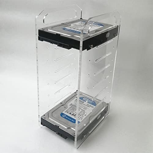 ZCBYBT Festplatte Halterung Prüfstand Fall DIY Gehäuse Set Werkzeug Festplatte 3,5 Zoll HDD 10 Schichten