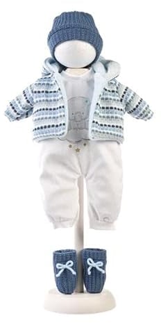 Llorens 1042405 Puppenkleidung für 40-42cm Puppen, Kleiderset Elefant, Puppenzubehör