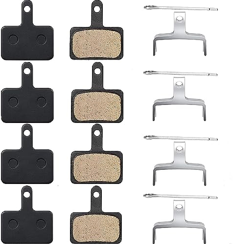 4 Paar Bremsbeläge Fahrrad Scheibenbremse für B01S, B03S,B05S, Fahrrad Bremsen Bike Beläge I Bremsbelag I Scheibenbremsbeläge High Performance für Deore, TRP, Tektro