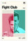 RIKCAT Fight Club Filmposter auf Leinwand, Poster, Wandkunst, Dekor, Bild, Gemälde für Wohnzimmer, Schlafzimmer, Dekoration, ungerahmt, 30 x 45 cm