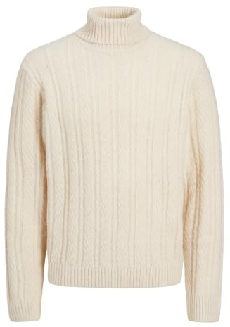 JACK & JONES Male Rollkragenpullover Einfarbig Rollkragenpullover