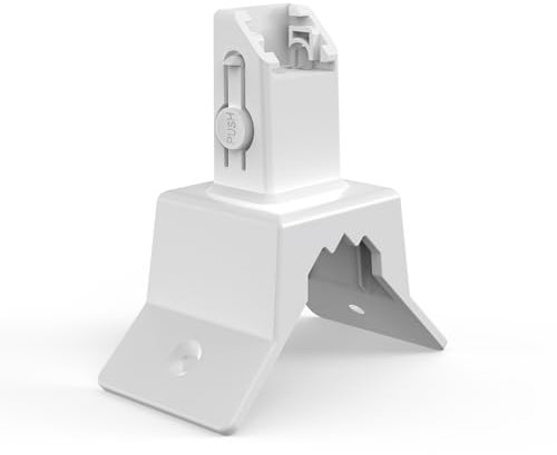 OkeMeeo Eckhalterung für eufy Solocam S340, Wandhalterung Kompatibel mit eufy SoloCam S340/SoloCam E30/4G LTE Überwachungskamera (Weiß)