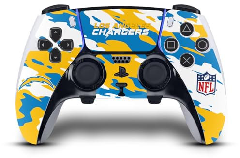 Head Case Designs Offizielle NFL Camou Los Angeles Chargers Vinyl Haut Gaming Aufkleber Abziehbild Abdeckung kompatibel mit Sony Playstation 5 PS5 DualSense Edge Controller