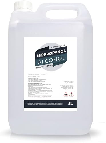 Isopropyl Alcohol IPA 99.9% Cleaning Disinfecting Industrial Use Isopropanol In Various Sizes (5 Litres)