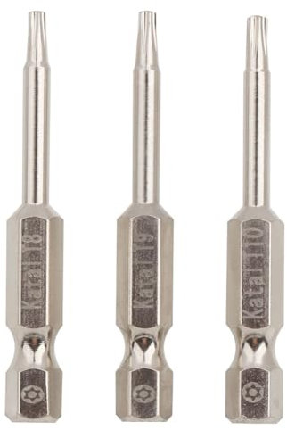 Set di punte di sicurezza Torx T8 T9 T10 compatibile con strumento di riparazione controller PS4 PS5, punte per cacciavite Torx con gambo esagonale da 1/4 di pollice con foro