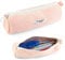 Federmäppchen Cord-Stoff, Mäppchen Aesthetic, Pencil Case, Rosa Schlampermäppchen Mädchen, Modisch Schulmäppchen, für Teenager Erwachsener Schule Büro