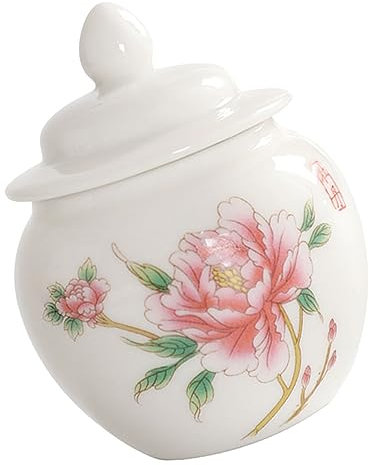 Cabilock Pot De Rangement Céramique Miniature Bocal Hermétique Multifonction Pour Thé Sucre Et Friandises Contenant Scellé Portable Pour Usage Domestique Et Voyage