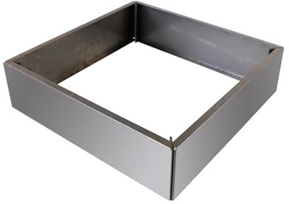 bellissa Vertikalbeet Rahmen M 75x75x20 cm aus Cortenstahl – rechteckiger Hochbeet Pflanzkasten mit Edelrost – Pflanzbeet Blumenkasten Beeteinfassung Umrandung Beetumrandung Rost wetterfest Garten