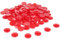 WISSNER® 100 Muggelsteine ø 20 mm, Rote Nuggets aus RE-Plastic, Bruchsicher & Robust, zum Basteln, Lernen und Dekorieren