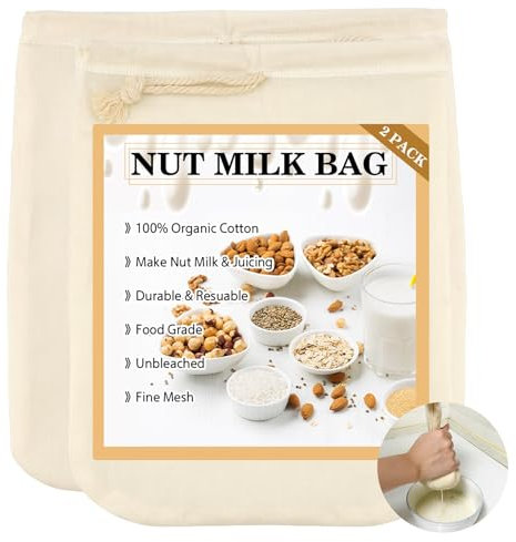 Cheesecloth,Passiertuch Wiederverwendbar,Käsetuch,4 Stück 12 X 12 10 X 12,Nussmilchbeutel Für Nussmilch,Tee & Saft,Wein,Joghurt - Ideal Für Veganer,Saftliebhaber Und Gesundheitsbewusste