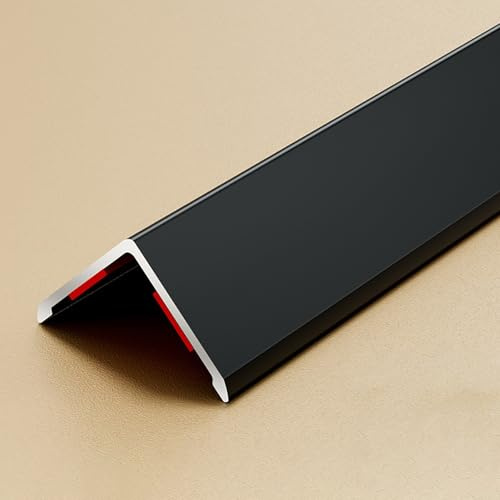 Coayuou Winkeleisen 100cm* 3 Stück Aluminium Profile Langlebiger Schutz Kantenleiste Selbstklebend Eckschutz Ideal Für Die Möbel- Und Wandkantenveredelung(Schwarz,36x36mm)
