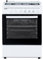 Svan Cocina Gas Butano 4 Zonas de Cocción, Horno 59 L, Blanco SKG4601. Control Manual, 2 Programas de Cocción, Cristal en Puerta de Doble Capa, Tapa Abatible
