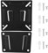 Qudinip Fratella per Montaggio a Parete TV per Supporto Solido TV LCD da 14-24 Pollici Easy Installazione Ampia compatibilità con un Design Unico di Streamline