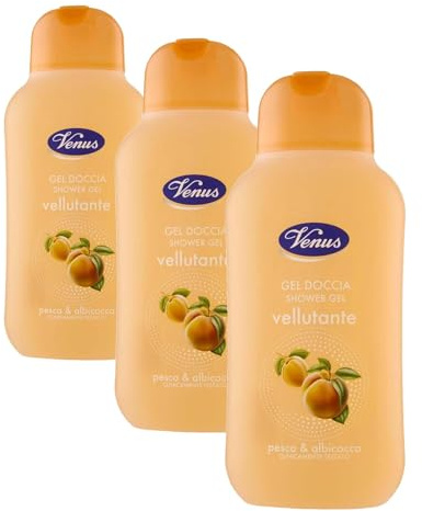 Venus Docciaschiuma Pesca & Albicocca 300ml, 300ml (Confezione da 3)