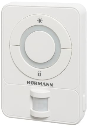 Hörmann Innentaster IT 3b-1 M mit Bewegungsmelder (weiß, Steuerung Licht & Antrieb, Urlaubsschaltung, 26 Sprachen, 7 m Anschluss, Garagentorzubehör, Zubehör Garage) 4556758