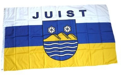 FLAGGENMAE Flagge Fahne Insel Juist 90 x 150 cm