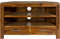 Cube Indian Rosewood Corner TV Unit/Solid Sheesham Indian Rosewood TV Cabinet/Modern Living Room Furniture
