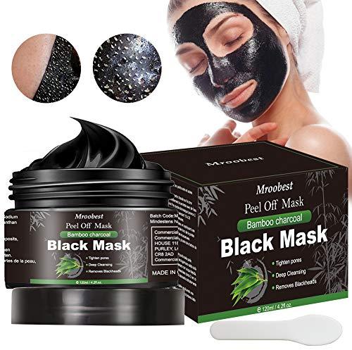 Mascarilla negra, Blackhead Remover Mask, Exfoliante, Peel Off, Deep Cleansing, Limpiadora contra Puntos Negros y Acné, Hidratantes
