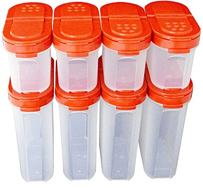 Tupperware Modular Mate - Juego de especias (8), color rojo