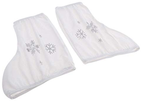 Perfeclan 1 Paar Skate Boots Cover Für Eiskunstlauf Überschuhe Mit Funkelnden Heißen, Weiß-S