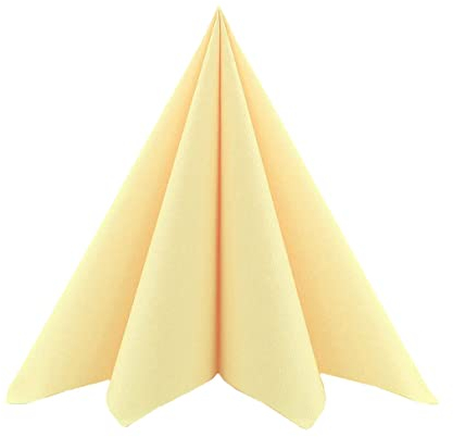 Sovie HORECA Servietten in Sahara aus Linclass Airlaid, hochwertige Einwegservietten ideal für Hochzeit & Partys, 40 x 40 cm, 50 stück