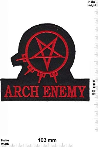 LipaLipaNa Arch Enemy Silver Aufnäher Besticktes Patch zum Aufbügeln Applique