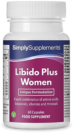 Libido Plus per donne | Con radice di Maca e tribulus terrestris | 60 Capsule | Adatto ai vegani - Simply Supplements