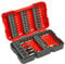 kwb Bit box per chiavi a percussione/impatto Set di punte da 37 pezzi con portapunte e bussole resistenti agli urti, codoli E C 44626