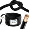 EBROM Câble de batterie très flexible Hi-Flex (Hi Flex) 35 mm² Au mètre en noir - Très flexible Gaine en PVC (70 ± 5 Shore) 100% cuivre 35 mm² Comme câble de démarrage, câble de chargement ou autre