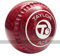 Taylor Bowls Ace Coloured Maroon/Red Bowls - Set of 4, Heavy, Size 2, Progrip, One Colour