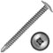 (50, 4.8 x 80mm) Baypole Screws Self Drilling PH2 Wafer Head Fully Threaded Bright Zinc Plated For Joining uPVC Bay Window Sections and Conservatory Frames