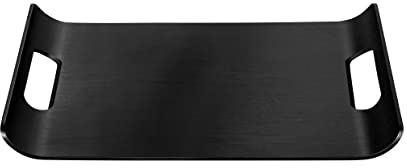 blomus Tablett WILO | Hartholz | Farbe Schwarz | Größe L | L44xB31xH4,5cm | Zeitloses Design | Serviertablett für Küche, Deko & Getränke