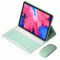 GUPENAA Funda con Teclado para Lenovo Tab M10 FHD Plus (2nd Gen) 10.3 (TB-X606F/TB-X606X), Teclado Inalámbrico Desmontable Magnéticamente con Ratón Bluetooth,Verde