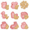 WishesMar Cortador de Galletas Kit 8 Piezas 3D Forma de Animales de Granja Moldes para Hornear Reposteria Bricolaje Pastelería Decoración Festiva