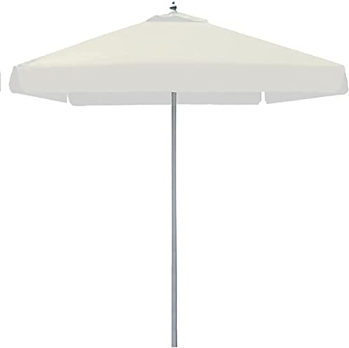 Großer Sonnenschirm für den Außenbereich, Garten-Sonnenschirm, quadratischer Terrassenschirm, wasserdicht, rechteckiger Sonnenschirm (weiß 2 m)