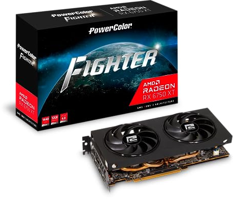 PowerColor Fighter AMD Radeon RX 6750 XT 12GB GDDR6 Scheda Grafica