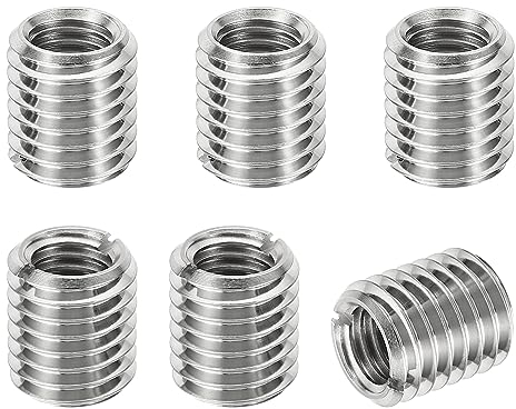 PATIKIL 6Stk Gewinde Adapter Hülse Reduziere Mutter M14*2 Außengewinde zu M10*1.5 Innengewinde Reparatur Einsatz Mutter Schraube Reduzierstück Umwandlung Edelstahl Verbindungselement 16mm