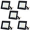 AufuN 5x100W LED Strahler Warmweiß Superhell LED Fluter Außenstrahler IP65 wasserdicht Aluminium Scheinwerfer Licht für Garten, Garage, Hof oder Hote