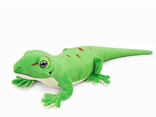 Tiny Heart Taggeckos Eidechse Plüsch Stofftier realistisches Taggeckos Eidechse Plüschtier schönes Tier niedliche und weiche Geschenke Plüsch-Taggeckos Eidechse für Kinder Spielzeug Grün 21”