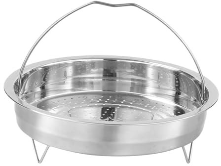 Gralara Edelstahl-Dämpfkorb zum Dampfen, Ständer für Eier, zum Dämpfen von Meeresfrüchten, Desserts, Dampfwerkzeuge, Haushalts-Dampfeinsatz, 24CM