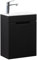 Thermis - Ensemble de meubles de salle de bain - 40 cm - Noir mat - Meuble de salle de bain avec lavabo