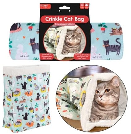 Interactive Crinkle Cat Bag Toy: Lightweight, Portable, and Stimulating Fun for Cats and Kittens | Interactive Cat Toy for Small and Medium Cats