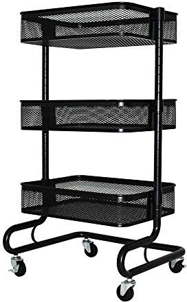 SmPinnaA Utility Tool Trolley Center Heavy Duty Service Cart Tool Trolley on Wheels with Lock 5 Drawer Mobile Work for Garden Outdoors (Green 61.5x33x79cm)