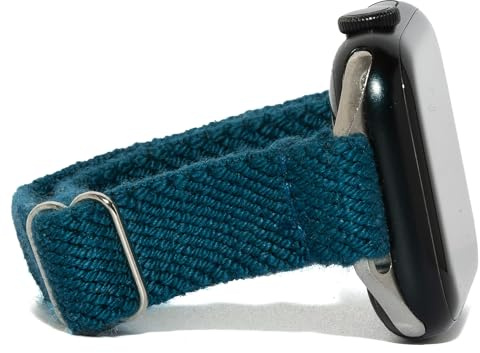Braxley Armbänder aus Bio-Baumwolle für Damen und Herren, kompatibel mit allen Apple-Watch-Größen und Serien – waschbar, schweißabsorbierend, atmungsaktiv, elastisch Smartwatch-Armbänder