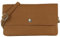 modamoda de - T257 - Echtleder Umhängetasche Small made in Italy, Farbe:Cognac