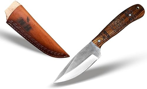 Novahaven Multifunktionales Viking Skinner Messer–Hochwertiges 3CR13 Edelstahl Taschenmesser,Fleischmesser,Allzweckmesser mit lasergraviertem,Ideal für Küche, Camping und Outdoor (viking engraving)